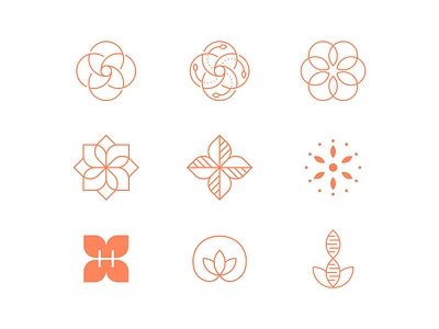 Holistic Essentials - Supplements Logo Design abstract flower flower logo holistic holistic logo leaf leaf logo leaves leaves logo logo logo concepts logo design lotus lotus logo modern symbol symbols