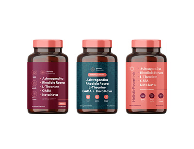 Holistic Essentials - Supplements Packaging Design label label design packaging packaging design packaging label product packaging supplement supplement label supplement packaging supplements