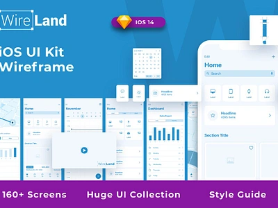 iOS 14 Wireframe Library app apple application e commerce ios ios 14 wireframe library ios11 iphone 8 iphonex mobile prototype screen ui ui kit ux wireframe kit