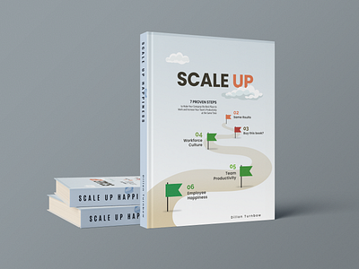 Scale Up (book cover) book book cover book cover design book design book mockup book style branding cover design happiness mockup print printing