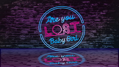 Neon Sign Baby Girl logo motion graphics neon sign baby girl