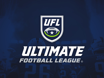 Ultimate Football League brand identity branding championship design football graphic design illustration league league identity logo nfl sports sports branding trophy typography