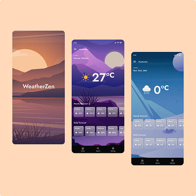 Weather App app design graphic design ui ui design uiux ux ux design weatherapp