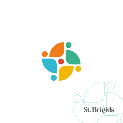 St. Brigids abstract logo logo st. brigids cross theraphy