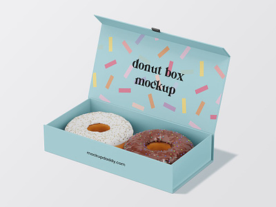 Donut Branding & Packaging Mockup donut 3d mockup donut 3d model donut box mockup donut branding packaging mockup donut branding mockup donut brnading donut mockup donut packaging design donut packaging mockup fast food mockup food mockup food packaging mockup premium food packaging