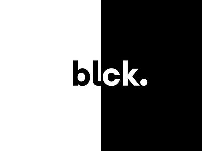 blck. is a color we love so much. black brand branding company design dribbble logo minimal ui