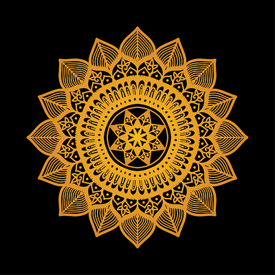 Vector mandala card