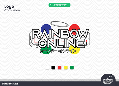 Logo For VTuber Rainbow Online cute logo logo streamer logo vtuber streamer vtuber