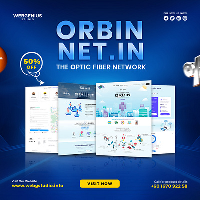 ORBIN Network landing page design branding design illustration landing page ui web design website website design wordpress