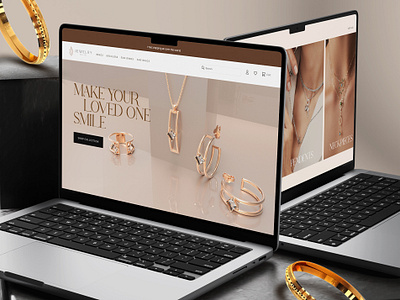 Jewellery e-commerce landing page branding graphic design jewellery landing page ui ux web design