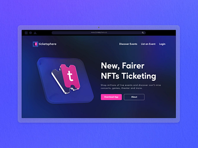 UX/UI - Ticketsphere Marketplace - Fully Responsive Web Dapp blockchain branding design graphic design illustration nft nftmarketplace ui ux vector web design