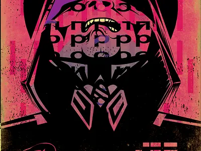 I did a few of these future cops. design graphic design illustration poster typography vector