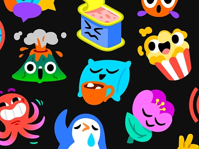 YouTube emotes chat emoji emojis emotes icon illu illustration live livestream mishax sticker stickers stream ui vector youtube