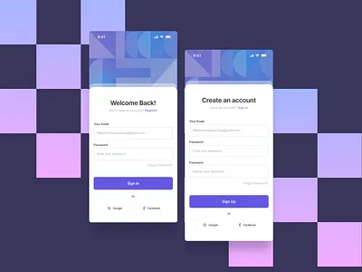 Authentication Screens authentication screens event form log in mobile app onaboard sign in sign up splash screen ui ui design