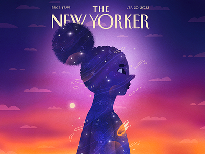 Into the Future | The New Yorker Cover art artwork black character character design design editorial editorial illustration future handmade illustration into the future kid the new yorker