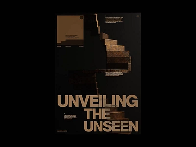 Unveiling the Unseen [Motion Poster] 3d 3d design animation art direction creative design design experimental figma graphic design layout motion motion graphics posters typography ui uidesign uiux visual art visual design webdesign