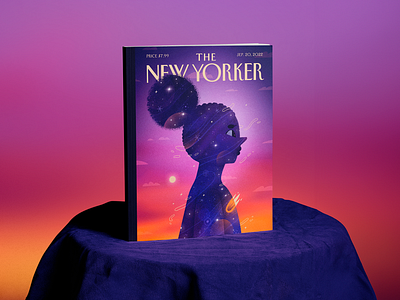 Into the Future | The New Yorker Cover black character character design cover editorial editorial illustration future illustration into the future kid magazine cover the new yorker