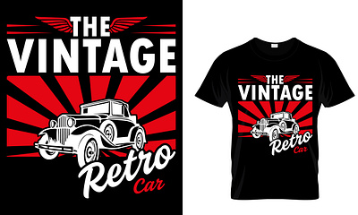 Retro Vintage Car T-Shirt Design car t shirt design custom design design graphic design graphics design illustration old car retro road super cars t shirt t shirt design t shirt designs t shirt designs car toyota typography vector vintage vintage t shirt