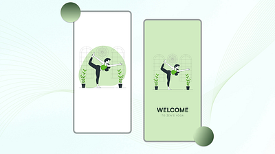 Welcome page - UI design app appdesign branding clean design diana figma loginpage minimal typography ui uidesign uiux user user experience ux web webdesign yoga
