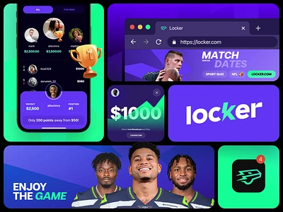 Locker App app apps crypto football interface ios iphone slide sport video