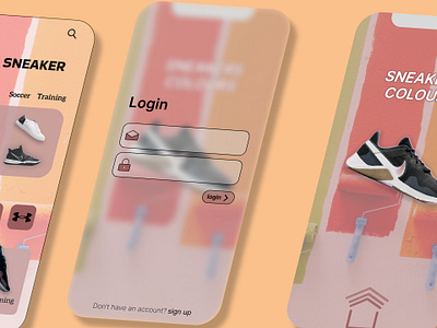 UI design shoes app appdesing mobile design prototype shoesapp ui wireframe