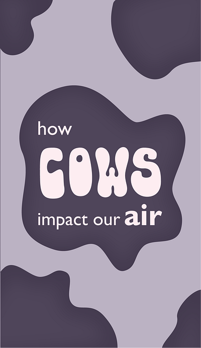How Cows Impact Our Air adobe adobe illustrator cards colorful cow design educational environment flat graphic design green illustration informational playing cards purple typography vector