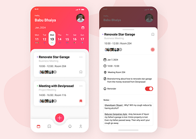 Meeting App app concept design figma ui user interface