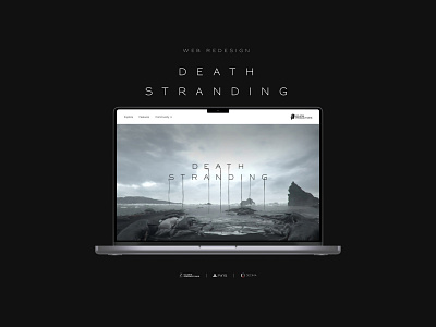 Death Stranding web store redesign animation death stranding ds graphic design landing page motion graphics ui web design