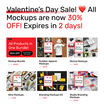 Valentine’s Day Sale! ❤️ apparel branding business cards corporate design download identity iphone logo mockap mockups packaging paper psd sale stationery sunlight template typography valentines