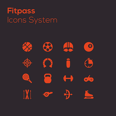 Icons branding design icon icons logodesigner sports system