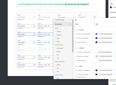 Semantic variables button documentation figma input ui