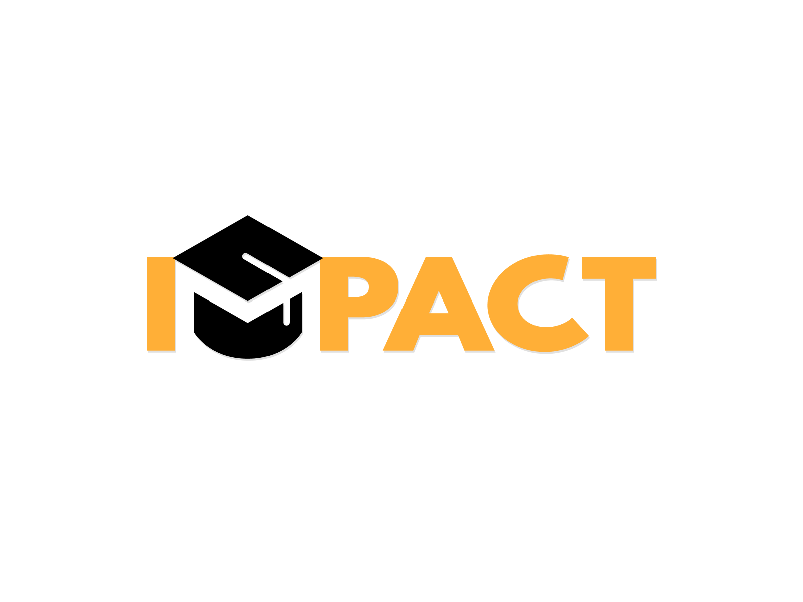 Impact Logo academic academics branding c design elementary graduation graduation cap graphic design logo m mentoring middle school ministry negative space tassle tutoring vector youth