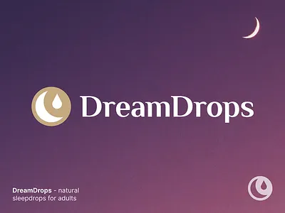 DreamDrops - Logo Design Concept brand identity branding brands clean logo creative logo design system graphic design identity identity design logo logo design logo designer logotype mark media tech digital medical health sleep moon startup branding symbol