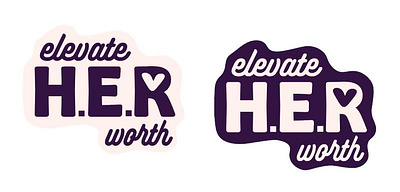 Elevate H.E.R Worth event ! branding graphic design logo