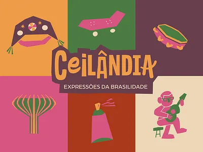 Ceilândia Anniversary Project cartoon illustration vector