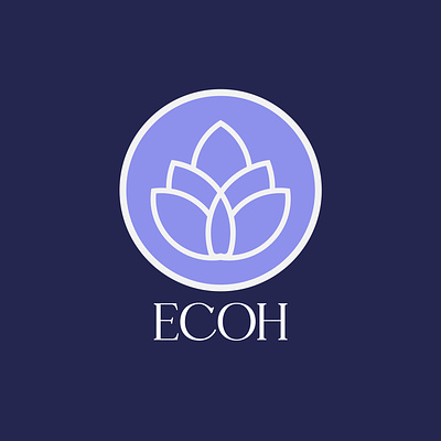 Ecoh Logo Concept branding design flower logo graphic design illustration illustration logo leaf logo logo logo design luxury minimalist nature simple logo