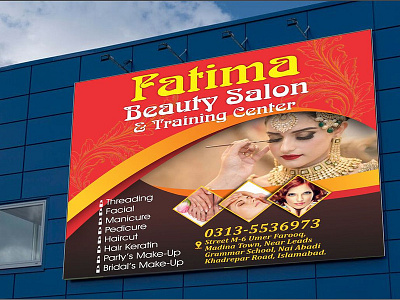 Beauty Salon/Beauty Parlor Banner or Poster Design beauty parlor beauty saloon brochure design parlor design poster design