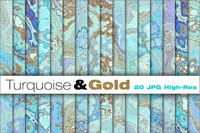 Teal and Gold Luxury collection background collection digital art fractal fractal art gemstone gold golden luxury marble teal textures turquoise
