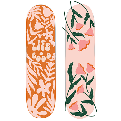 Skateboard Designs deck art illustration painting skateboard skateboard design