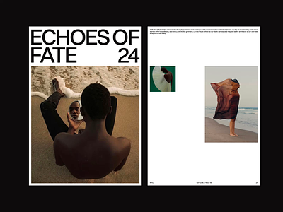 Echoes of Fate animation clean design digital editorial grid layout minimal photo seiss typograpjy web