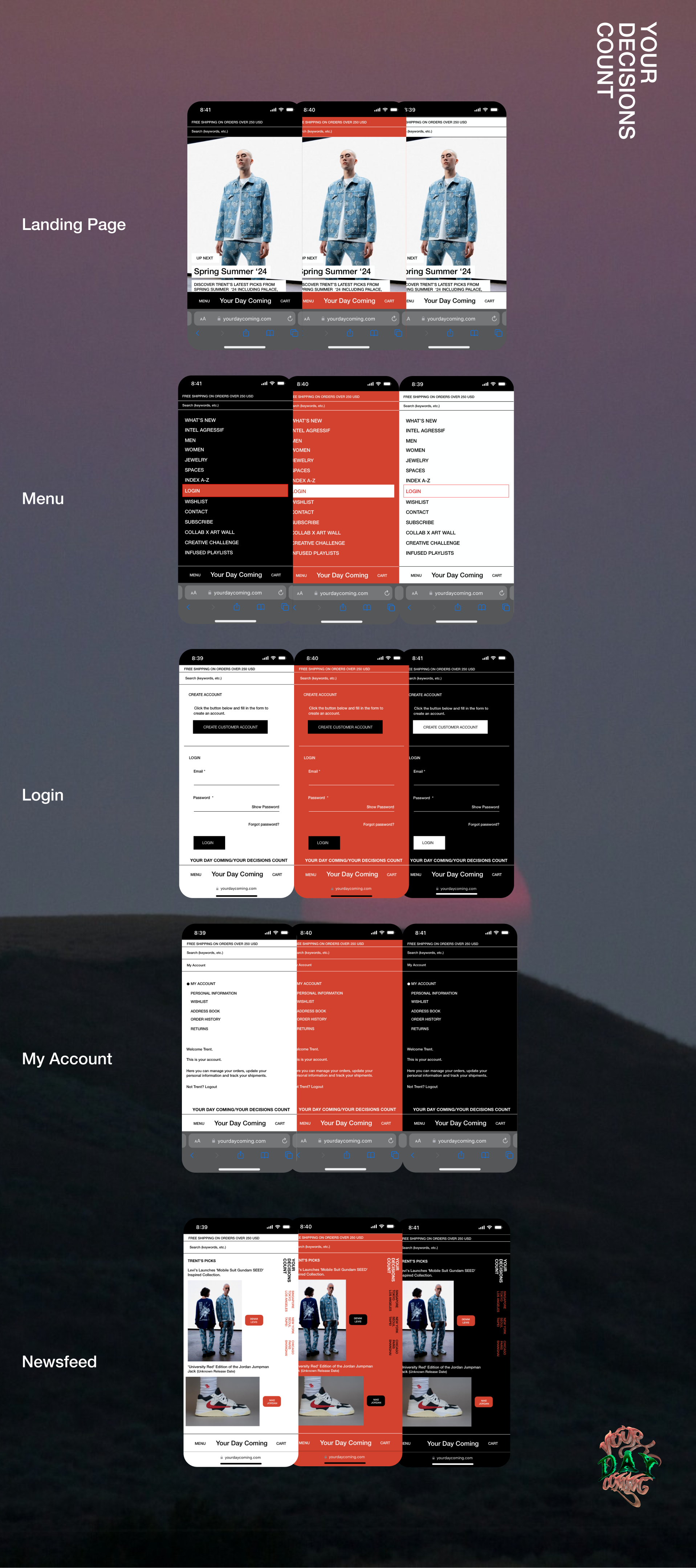 Your Day Coming, Mobile Web