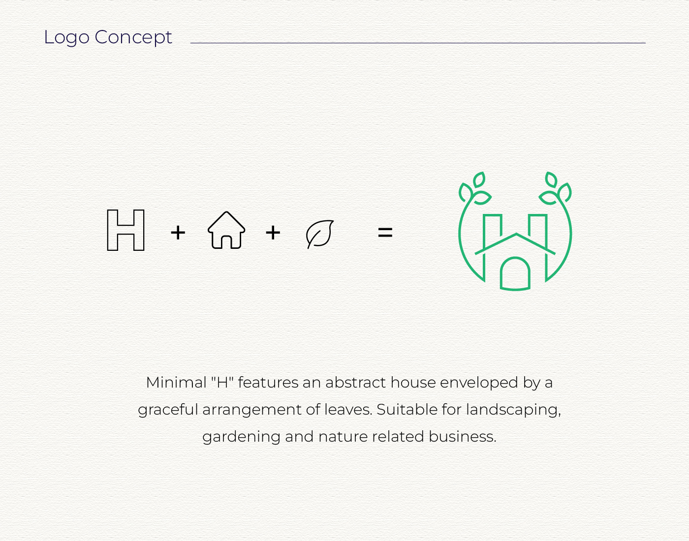 H House Minimal Logo & Brand Guidelines animation brand brand guidelines brand identity branding creative creative h logo design eco logo graphic design h house h letter h logo house logo letter logo logo logo design minimal minimal logo sustainable logo