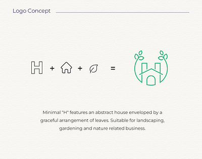 H House Minimal Logo & Brand Guidelines animation brand brand guidelines brand identity branding creative creative h logo design eco logo graphic design h house h letter h logo house logo letter logo logo logo design minimal minimal logo sustainable logo