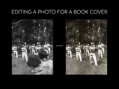 Editing a photo for a book cover photoshop