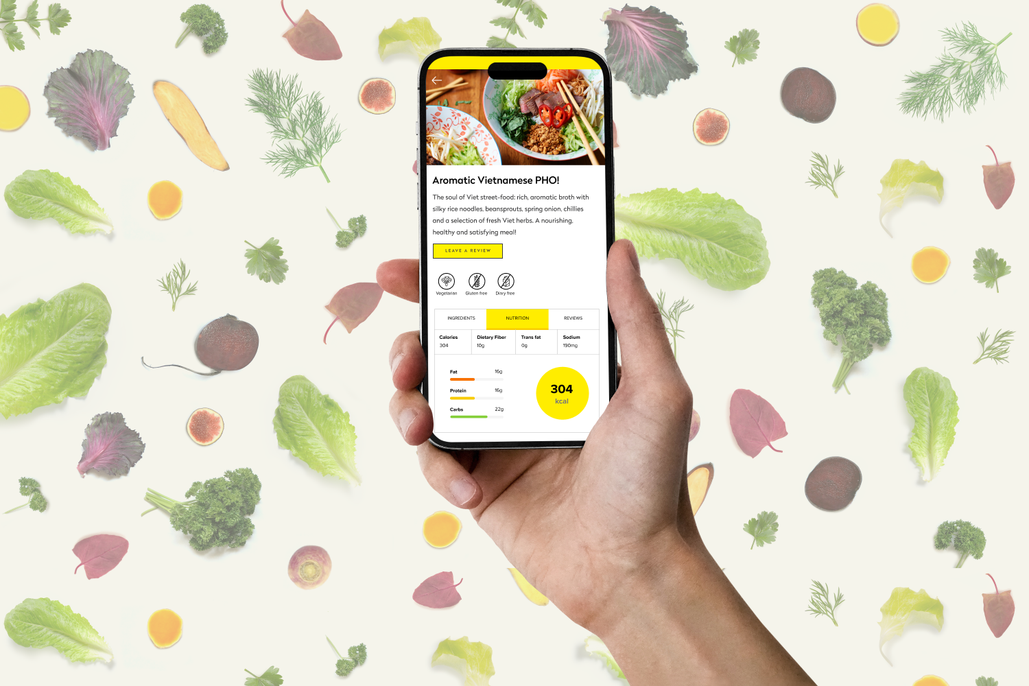Meal details - UI design food design nutrition details ui design