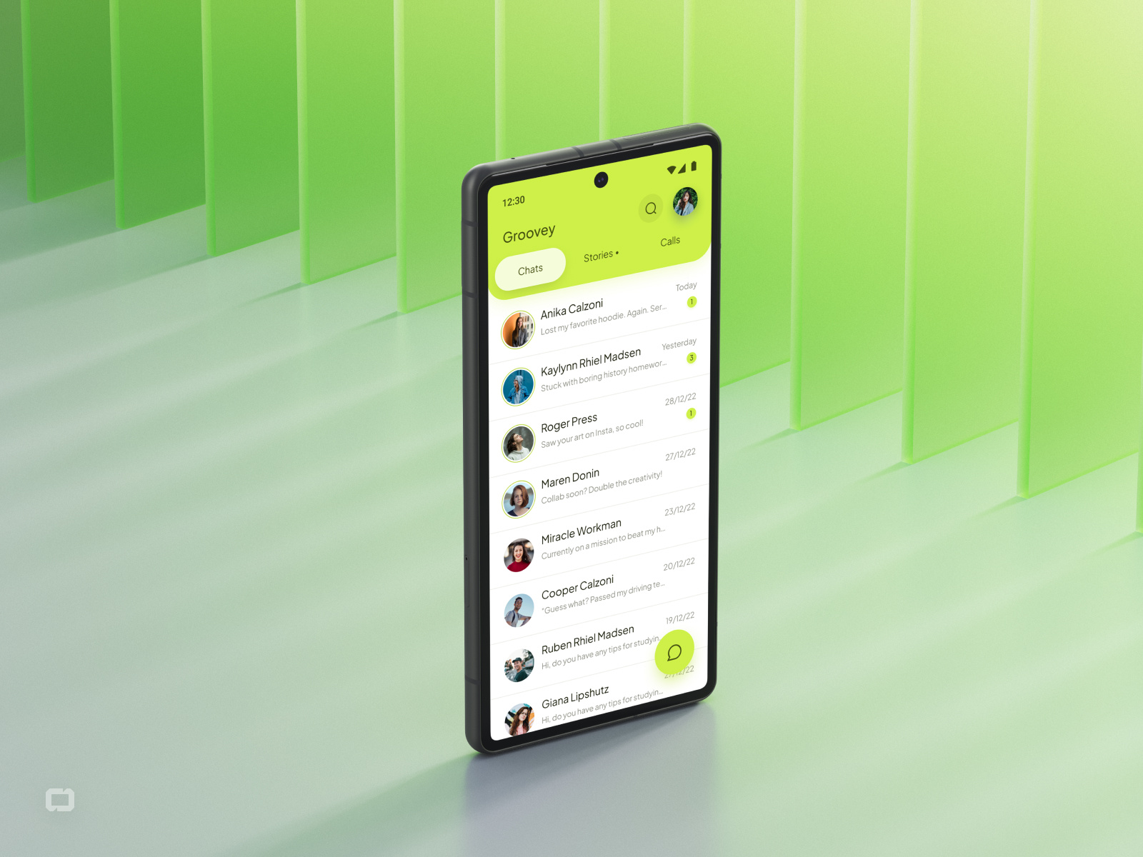 Groovey: Chat App Ui/Ux Design app chat chat app design experience design product design ui ui design uiux ux ux design