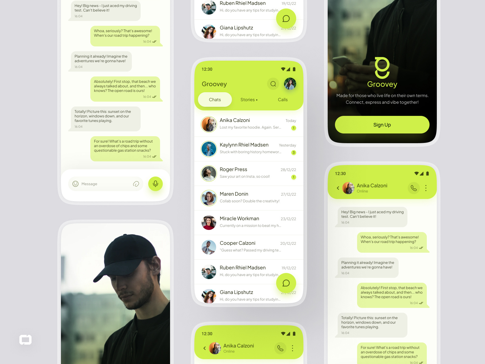 Groovey: Chat App Ui/Ux Design by Cosmiq Designer on Dribbble