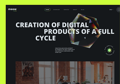 Design website for digital agancy 3d figma future typography ui ux web design