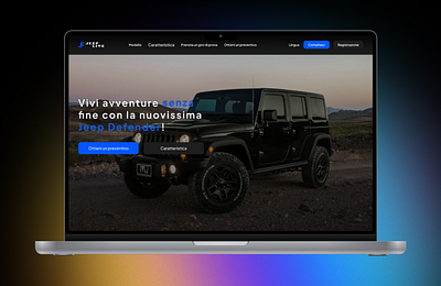 A Landing page for a Jeep website branding design landingpage logo ui