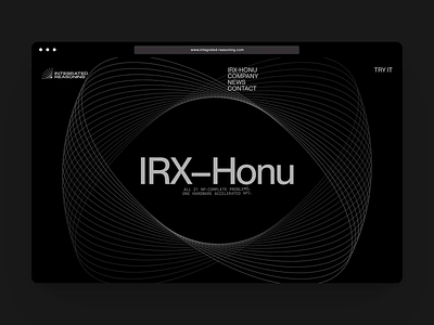 Integrated Reasoning - IRX-Honu ⏣ 3d animation branding computing geometry interactive layout logo math motion graphics typography ui ux web web design webgl website